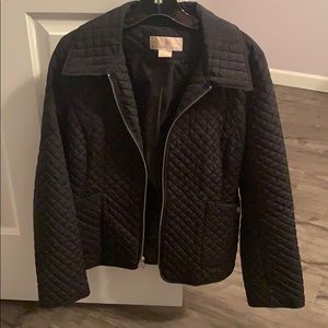 Micheal Kors black quilted jacket size medium